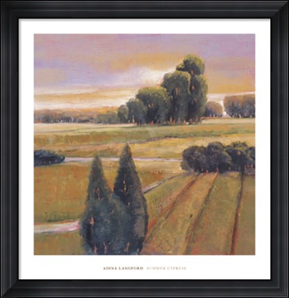 Framed Summer Cypress Print