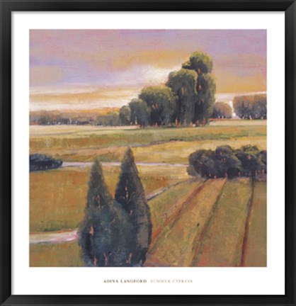 Framed Summer Cypress Print