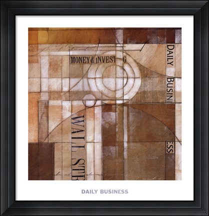 Framed Daily Business Print