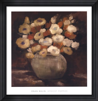 Framed Apricot Poppies Print
