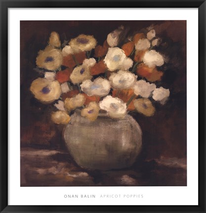 Framed Apricot Poppies Print