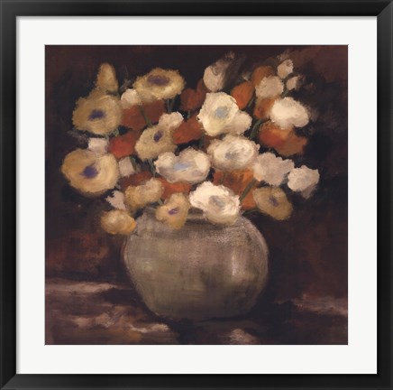 Framed Apricot Poppies Print