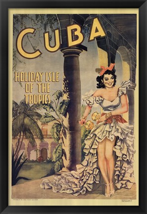 Framed Cuba Print