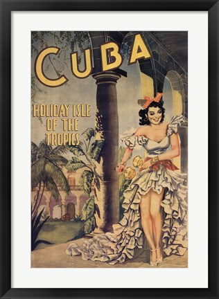 Framed Cuba Print