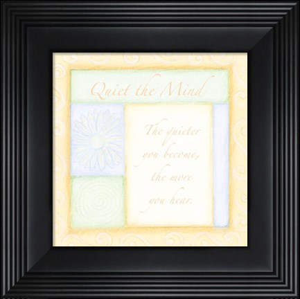 Framed Spa Series - Quiet the Mind Print