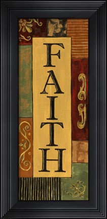 Framed Words to Live By, Word...Faith Print