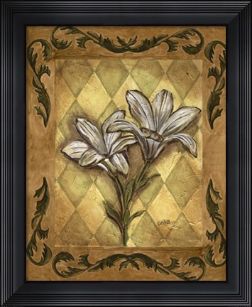 Framed Harlequin Lilies Print