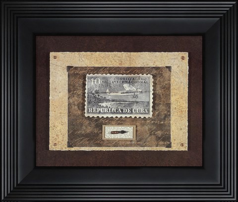 Framed Republica de Cuba Print