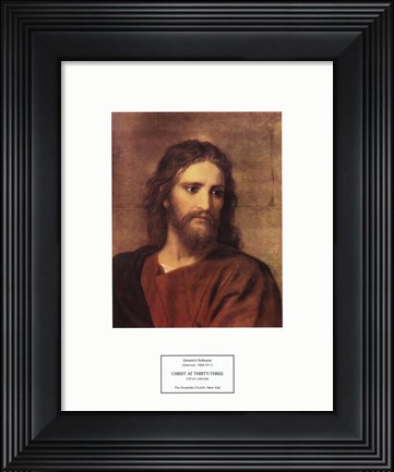 Framed Christ at Thirty-Three Print