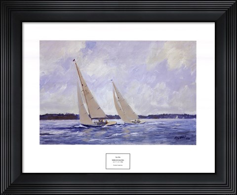 Framed Shields Racing Print