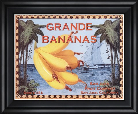 Framed Grande Bananas Print