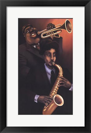Framed Jazz City 1 Print