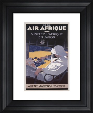 Framed Air Afrique Print