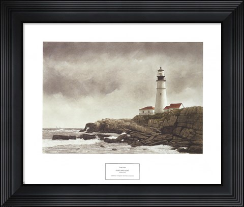 Framed Portland Light Print