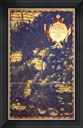 Framed Map of the Philippines Print