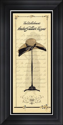 Framed Milliner I Print