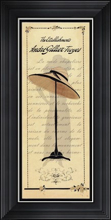 Framed Milliner III Print