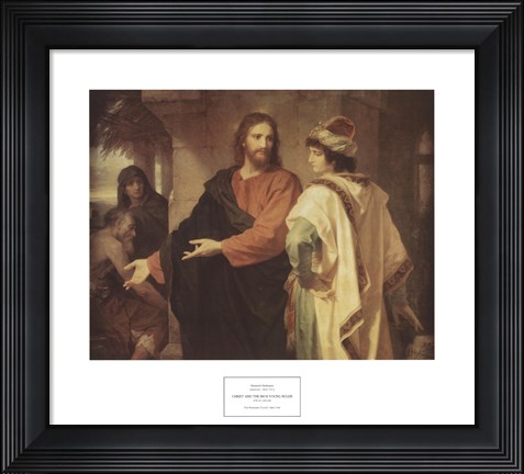 Framed Christ and the Rich Young Ruler Print