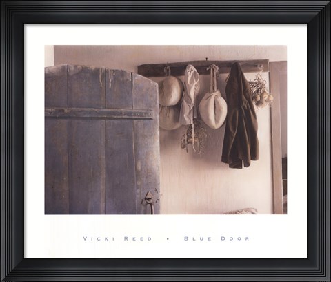 Framed Blue Door Print