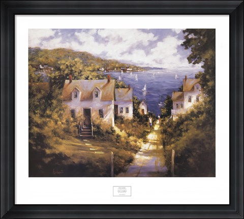 Framed Path to Harbor Print