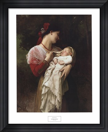 Framed Mother and Child Print