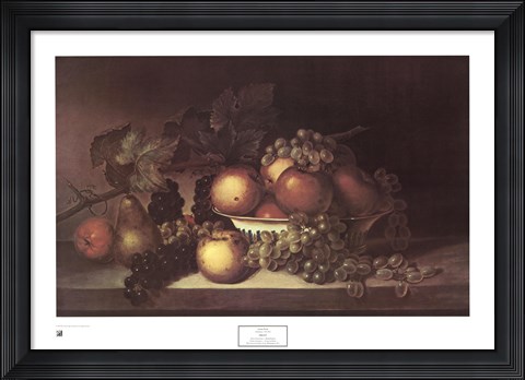 Framed Fruit, 1820 Print