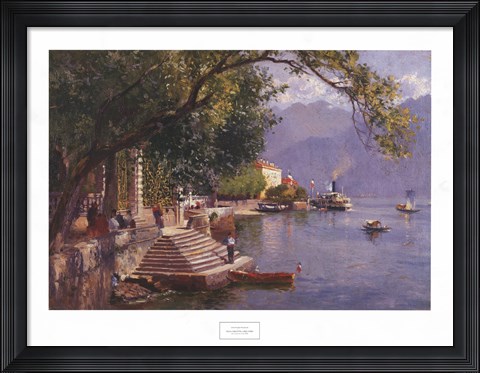 Framed Villa Carlotta, Lake Como Print