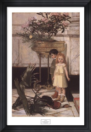 Framed Broken Flower Pot, 1876 Print