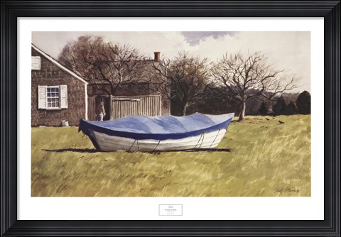 Framed On Waves of Grass Print