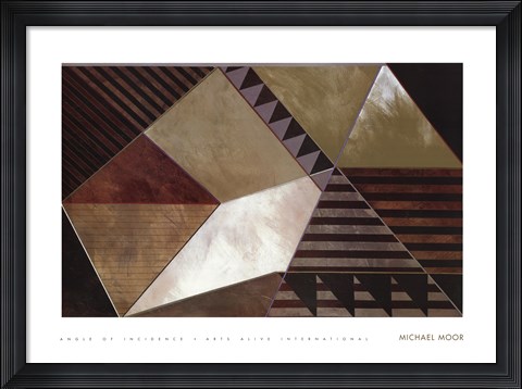 Framed Angle of incidence Print