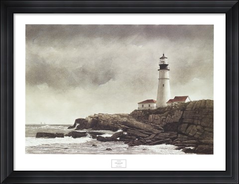Framed Portland Light Print