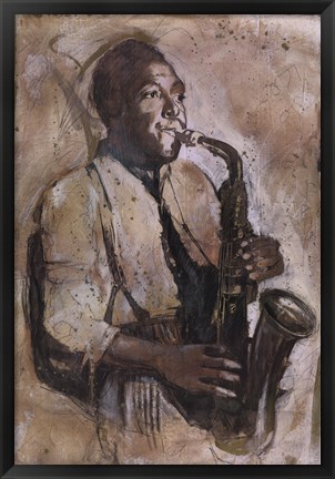 Framed Jazz III Print