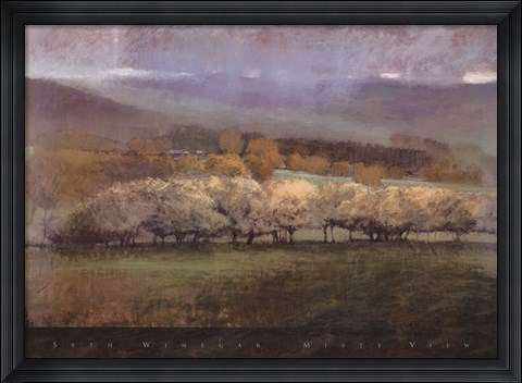 Framed Misty View Print