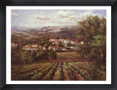 Framed Vino Bianco Print