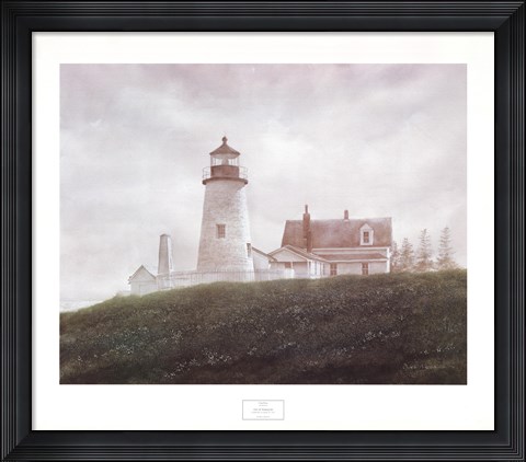 Framed Fog at Pemaquid Print