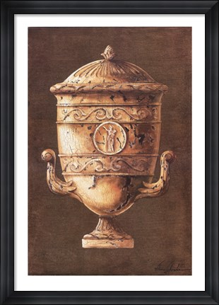 Framed Classic Urn I Print