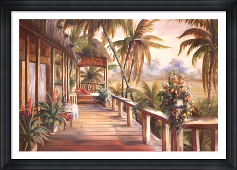 Framed Tropical Retreat II Print
