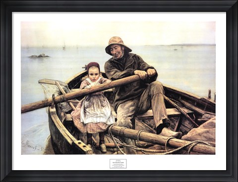 Framed Helping Hand, 1881 Print