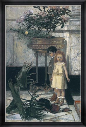 Framed Broken Flower Pot, 1876 Print