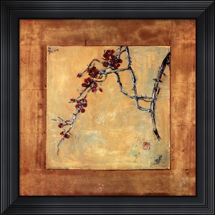 Framed Chinese Blossoms II Print