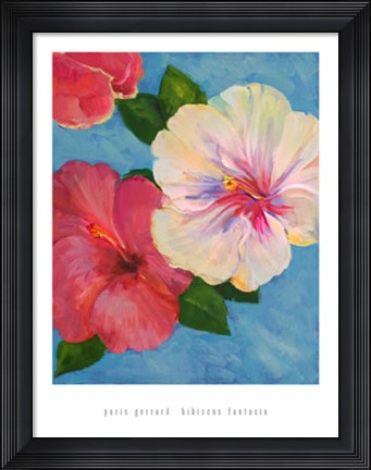 Framed Hibiscus Fantasia Print