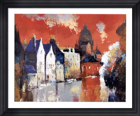 Framed Orange Sky Print