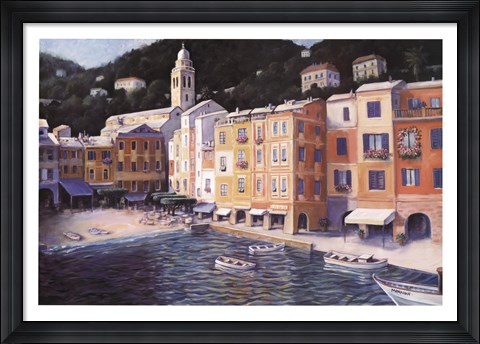 Framed Portofino Morning Print