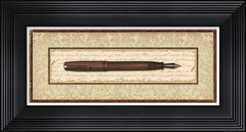 Framed Fountain Pen Print