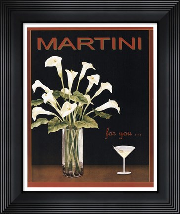 Framed Martini Print