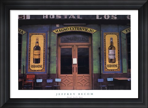 Framed Hostal, Seville, Spain Print