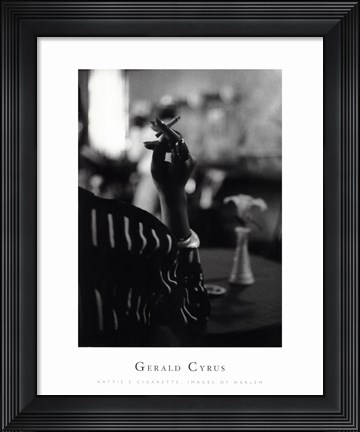 Framed Hattie's Cigarette, Images of Harlem Print