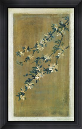 Framed Plum Blossoms II Print
