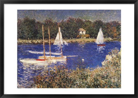 Framed Bassin at Argenteuil Print