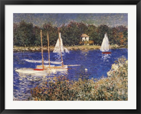 Framed Bassin at Argenteuil Print